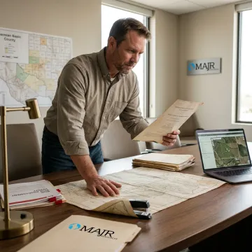 Consultant reviewing energy project schedule
