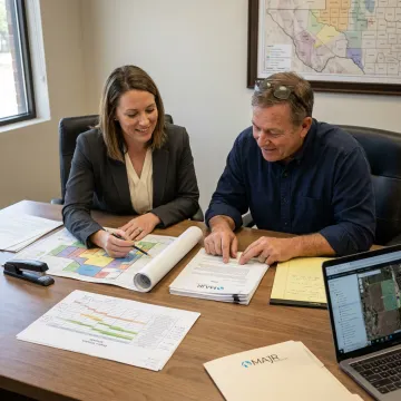 Project team coordinating energy development plans