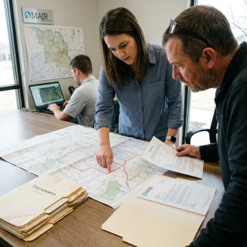 Energy land services team organizing project files