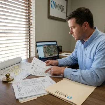 Energy title research and property records