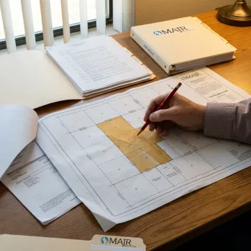 Energy title documents and property map