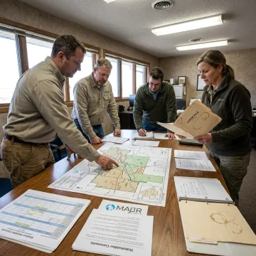 Energy project planning meeting