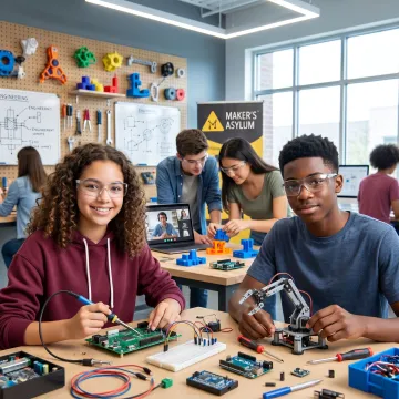 Teen STEM program process in a makerspace
