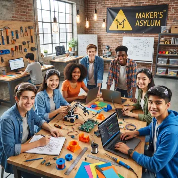 Hands-on maker education session