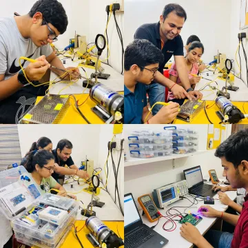 Hands-on electronics training process in a maker lab