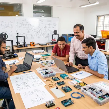 Student learning process in a maker program