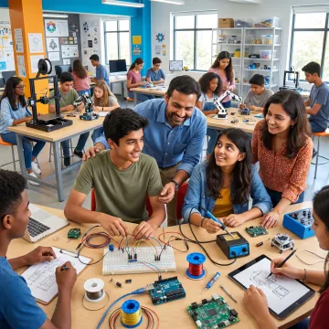 School innovation program with students building projects