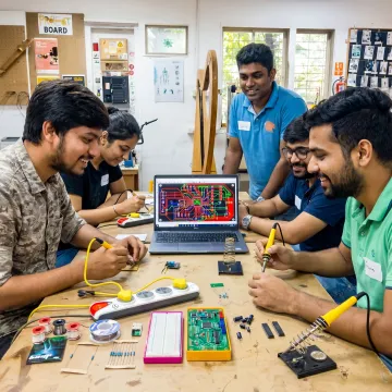 Beginner electronics and PCB design workshop