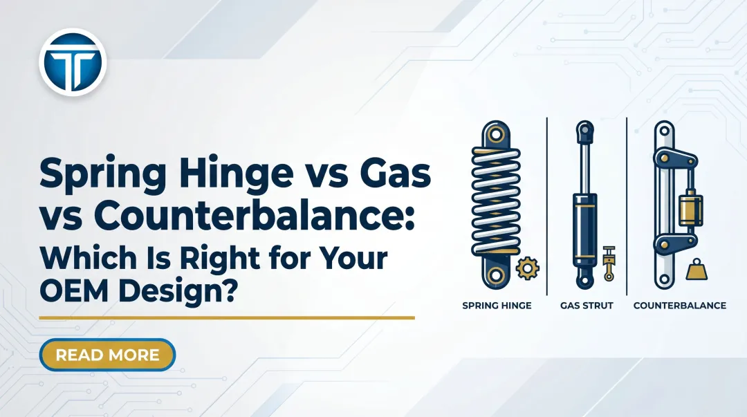Spring Hinge vs Gas Strut vs Counterbalance: Which Is Right for Your OEM Design?