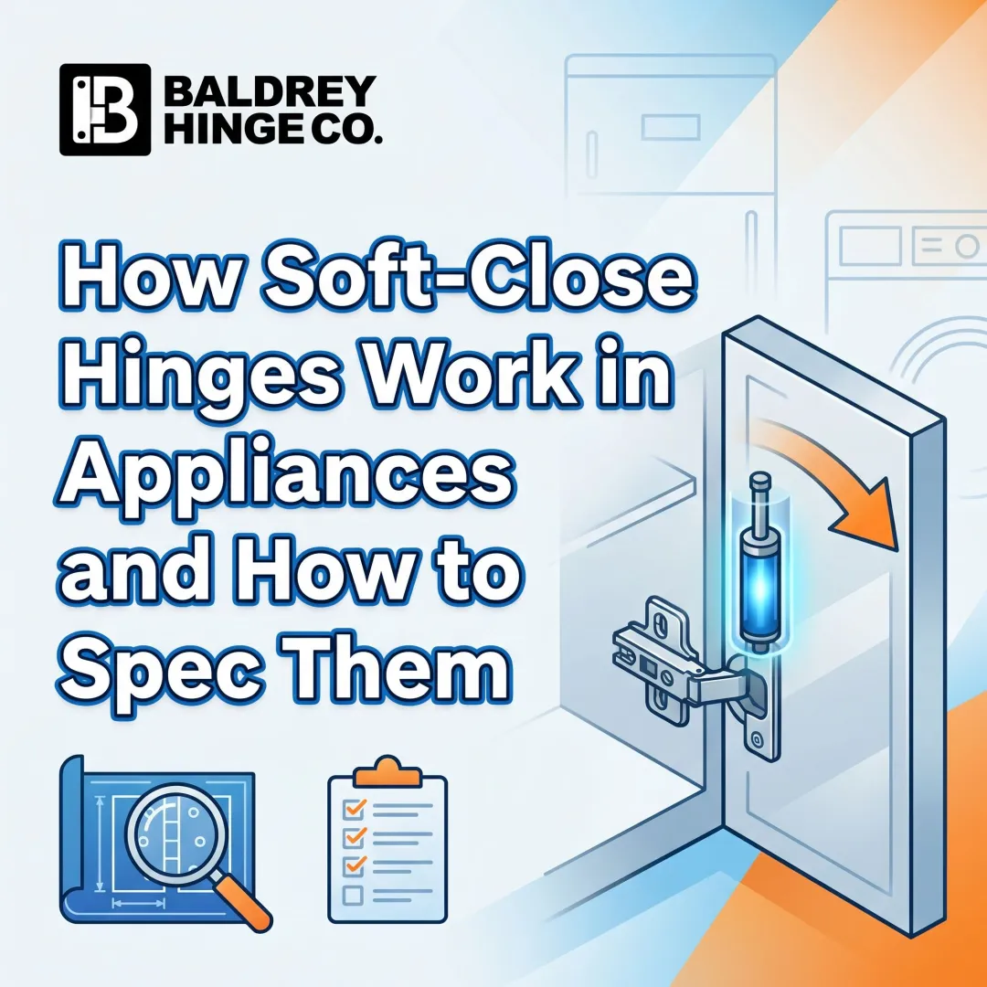 How Soft-Close Hinges Work in Appliances and How to Spec Them