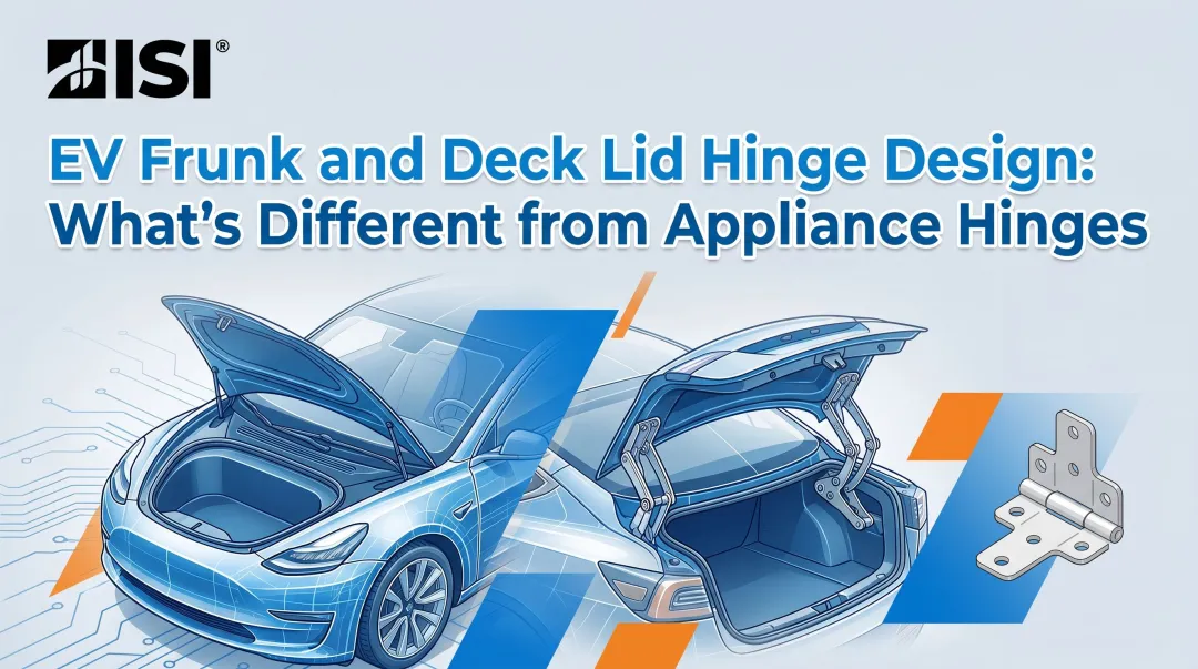 EV Frunk and Deck Lid Hinge Design: What's Different from Appliance Hinges