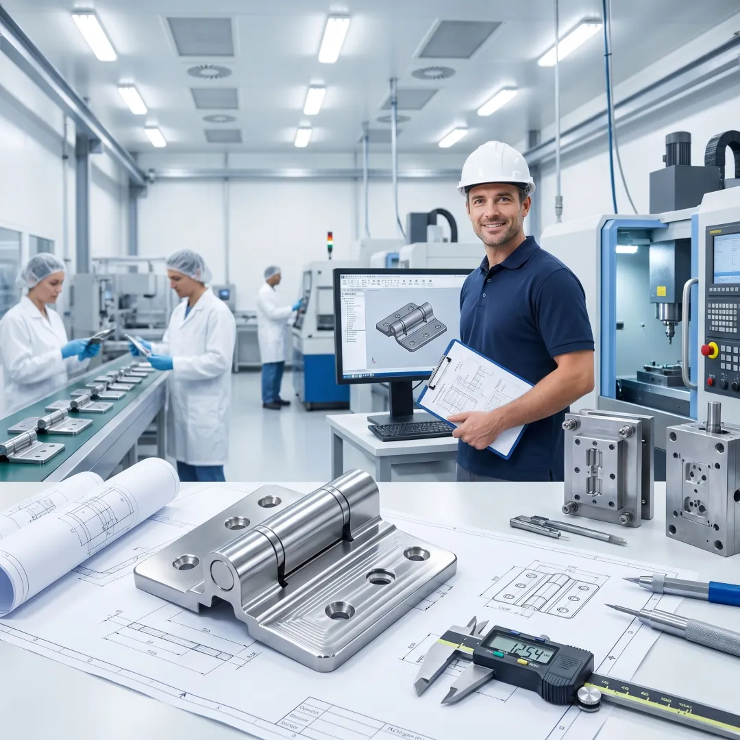 Refrigerator hinge development process
