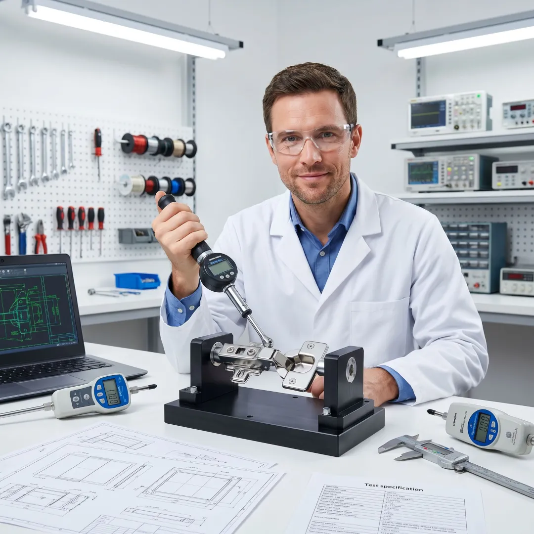 Appliance hinge prototype testing process