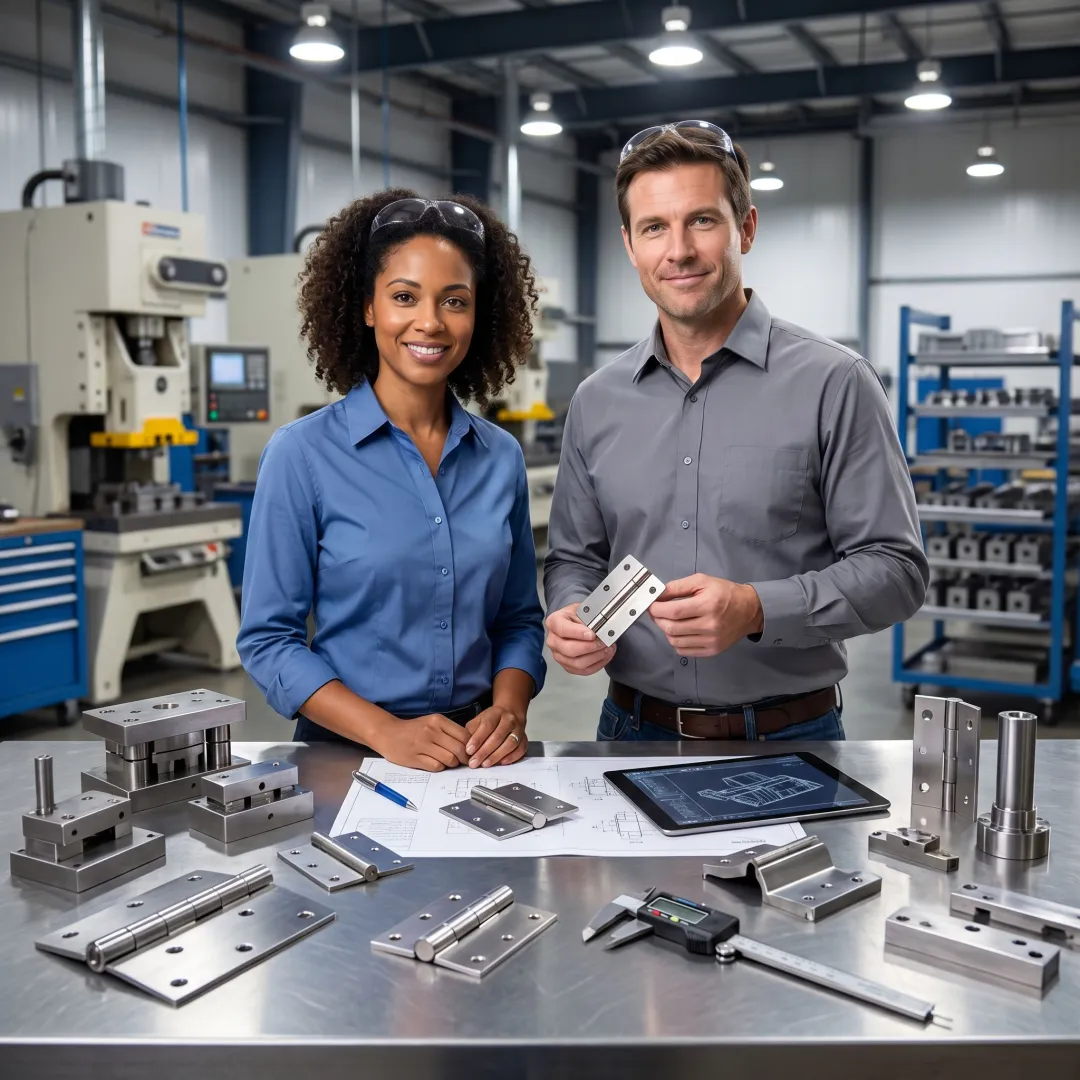 Custom hinge engineering and production process