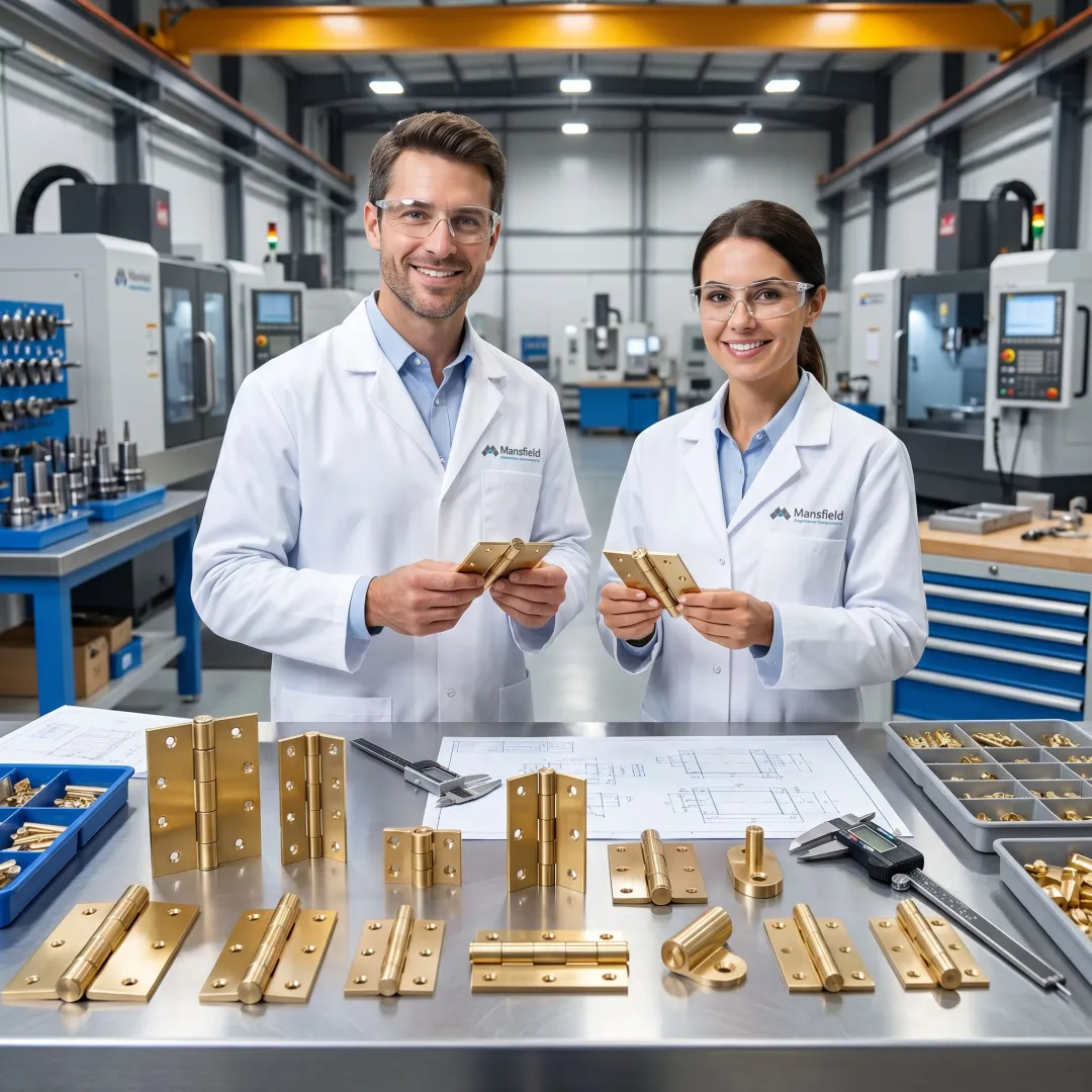 Engineered brass hinge manufacturing process