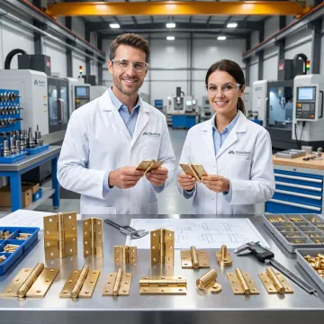 Engineered brass hinge manufacturing process