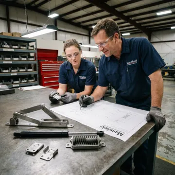 Heavy duty hinge manufacturing for OEM components