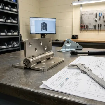 Custom torque hinge assembly for OEM motion control applications