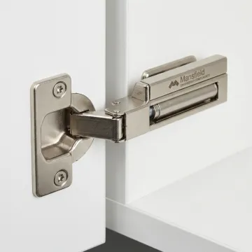 Soft close damped cabinet hinge mechanism