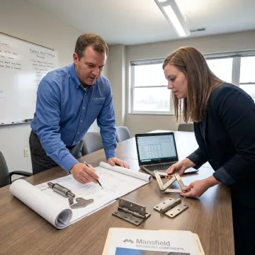 OEM sourcing team reviewing component prototypes