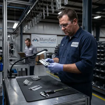 Industrial server rack cabinet manufacturing floor