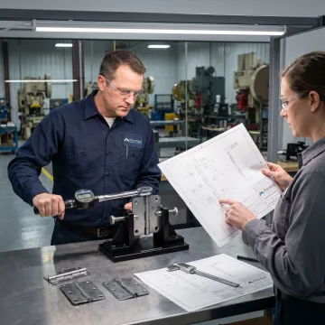 OEM hinge engineering process