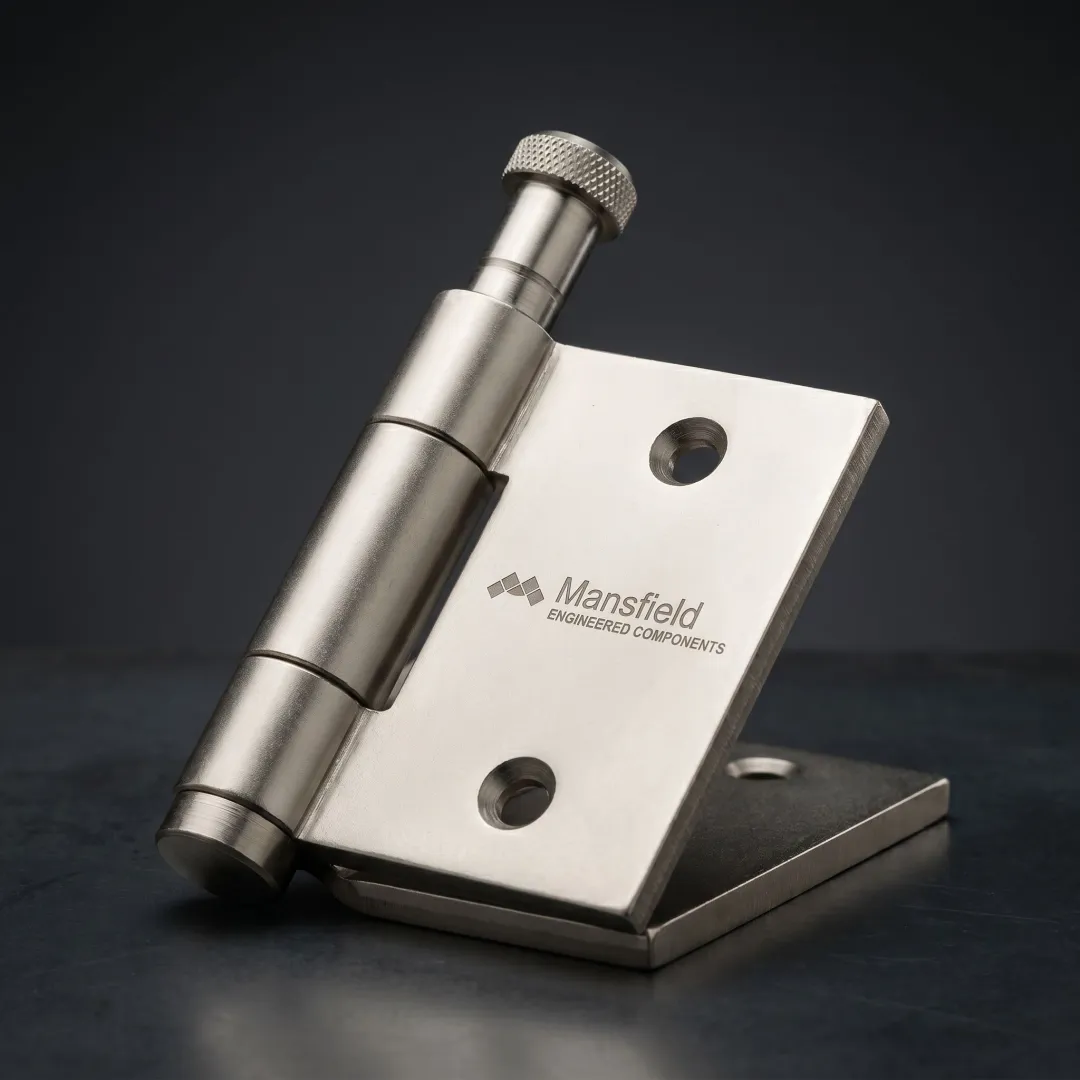 Heavy duty lift off hinge for an industrial door