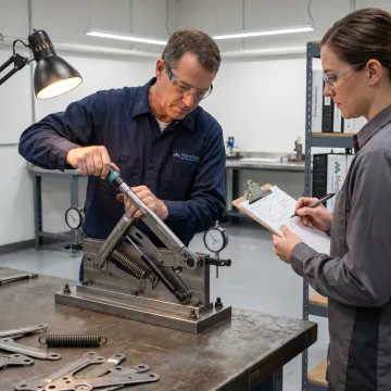 Commercial oven hinge prototype testing