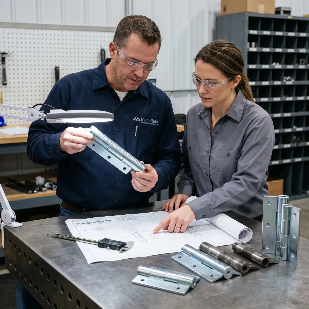 Custom barrel hinge manufacturing for OEM components