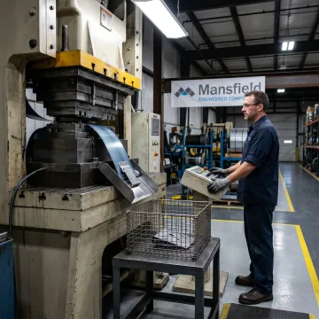 Contract metal stamping production line