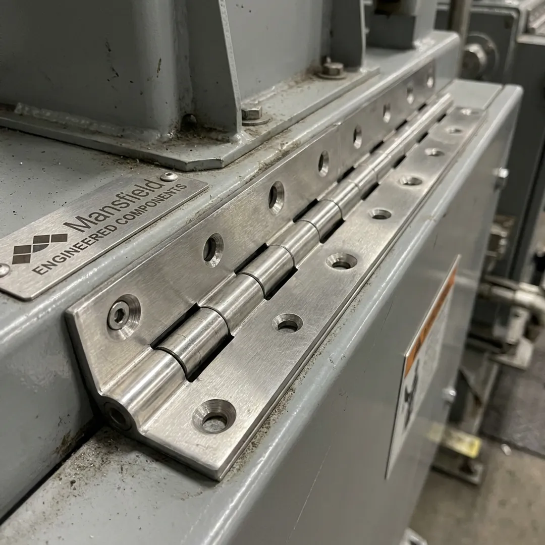 Heavy-duty stainless steel continuous hinge