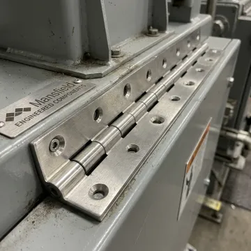 Heavy-duty stainless steel continuous hinge