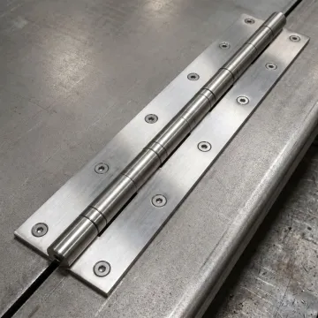 Continuous hinge on industrial access panel