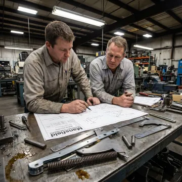 Heavy-duty appliance hinge manufacturing