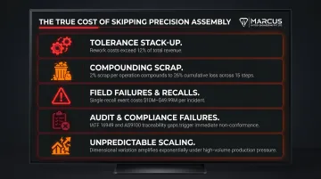 Five consequences of ignoring precision assembly from tolerance stack-up to compliance failure