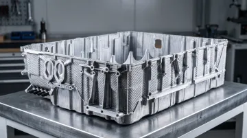 Structural aluminum die cast automotive component for EV lightweighting application