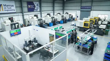 Marcus Hi-Tech Engineering manufacturing facility showing CNC machining and sub-assembly operations