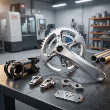 Forged aluminum bicycle and e-bike components
