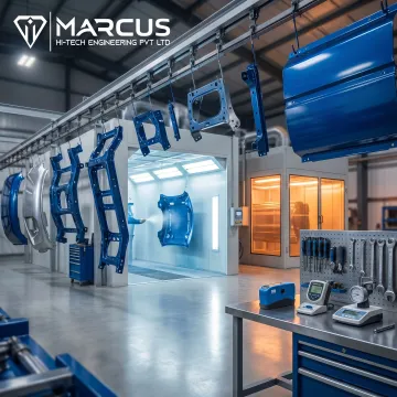 Automotive powder coating on metal components