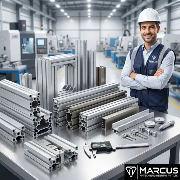 Aluminum extrusion manufacturing components