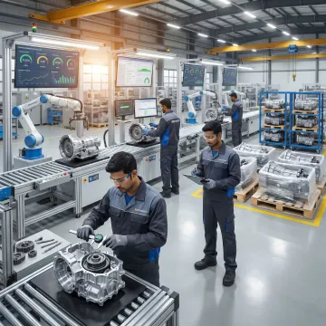 Transmission assembly manufacturing line