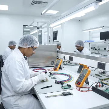 Electro-mechanical assembly workstation