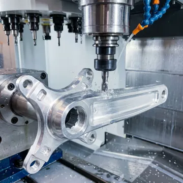 Machined forged aluminum bike part