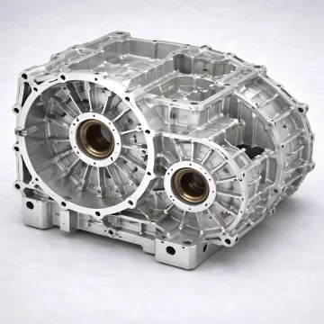 Machined aluminium gearbox housing