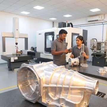 Aluminium die cast gearbox housing manufacturing