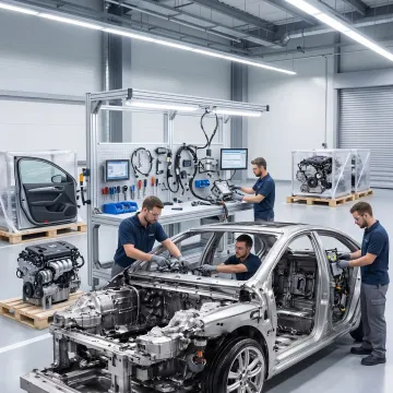 Automotive component assembly line