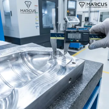 Precision machined aluminum component inspection