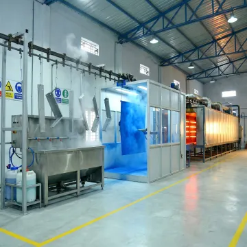 Industrial powder coating line in India