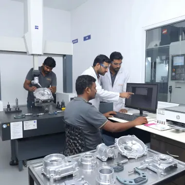 ADC12 die-casting process workflow