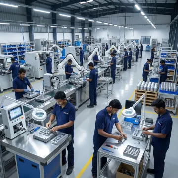 Contract manufacturing assembly line
